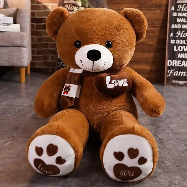 Doudou bébé-Ours en peluche