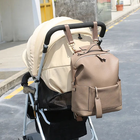 Sac à langer en cuir