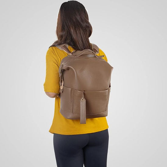 Sac à langer en cuir