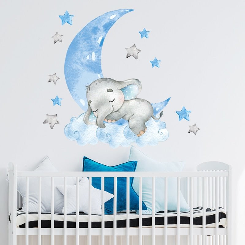 BabyElephant™ - Autocollants muraux pour chambre de bébé | bébé - Boudchou de maman