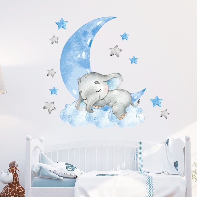BabyElephant™ - Autocollants muraux pour chambre de bébé | bébé - Boudchou de maman
