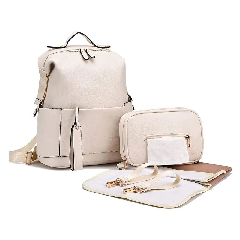 Sac à langer en cuir