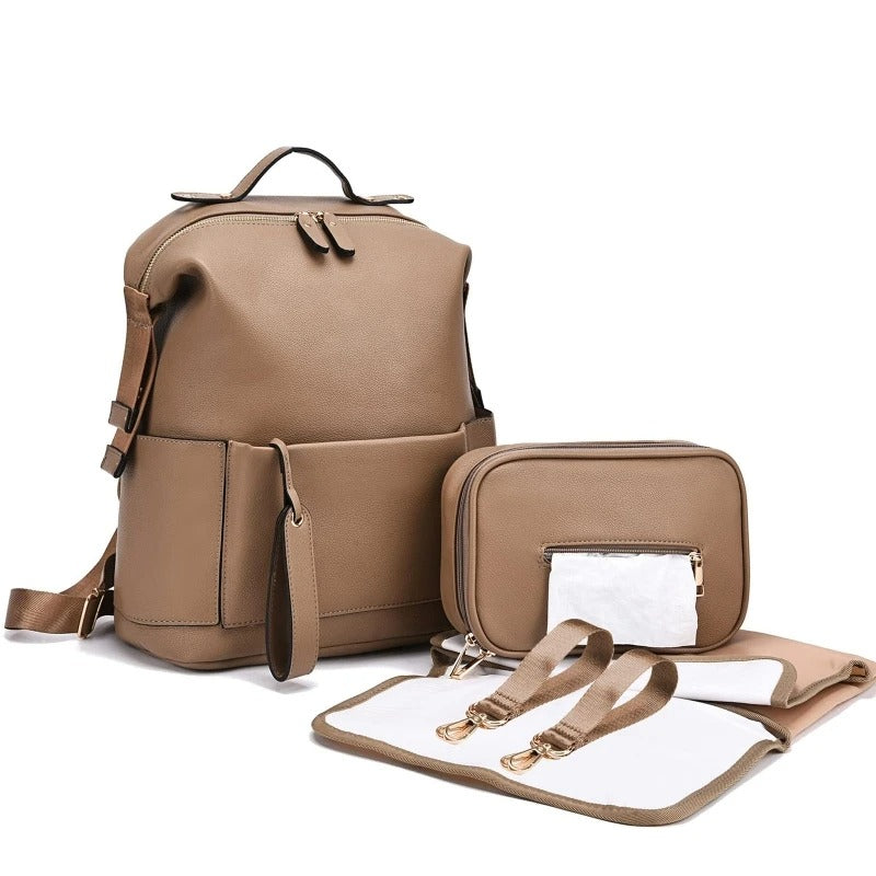 Sac à langer en cuir