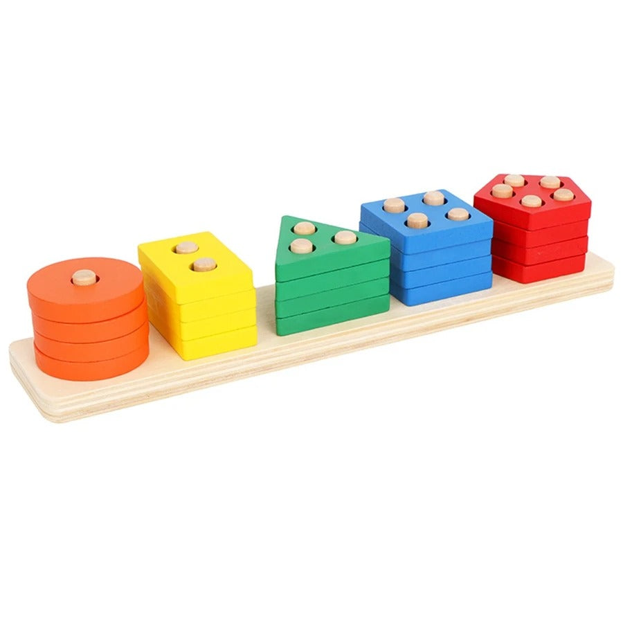 Puzzle en Bois-Formes Géométriques