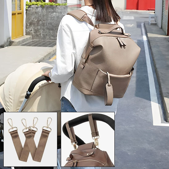 Sac à langer en cuir