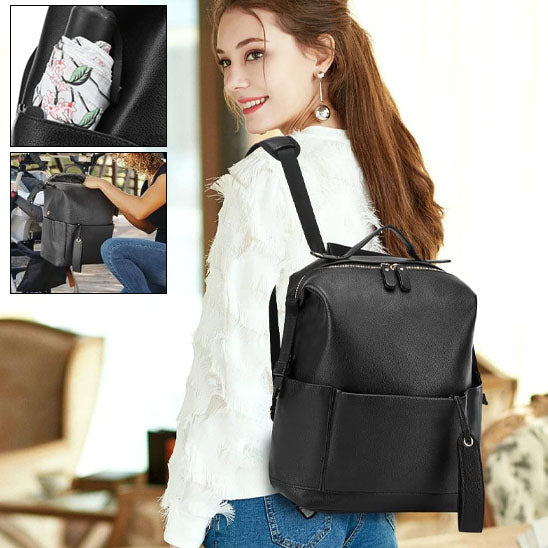 Sac à langer en cuir