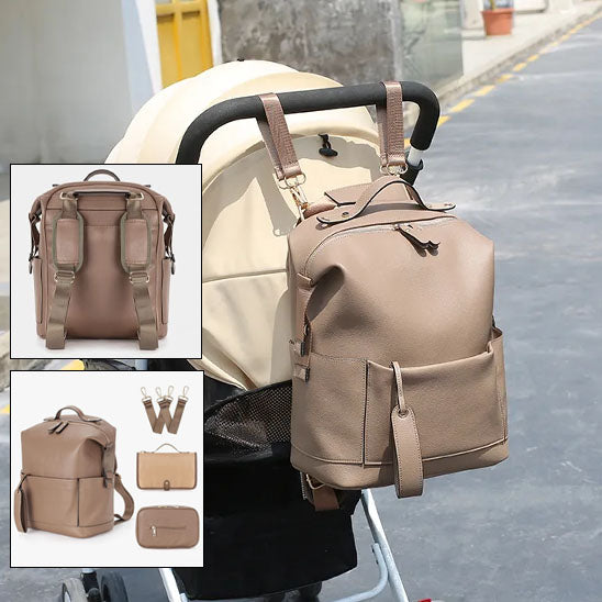 Sac à langer en cuir