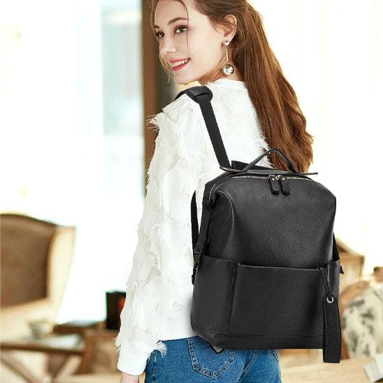 Sac à langer en cuir