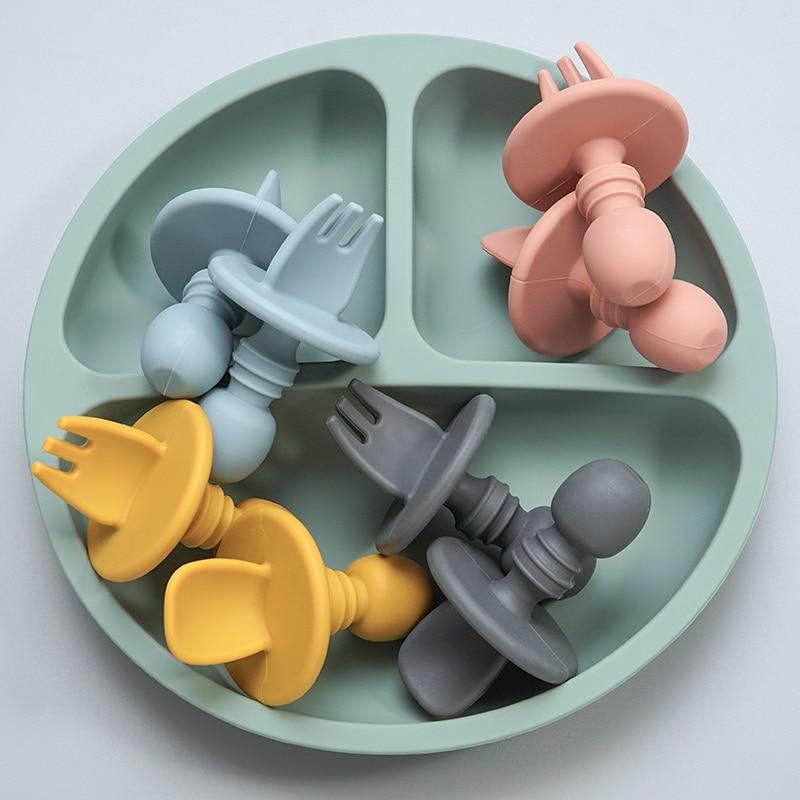 CuttieSpoon™ | Cuillère et fourchette pour bébé | Maman - Boudchou de maman