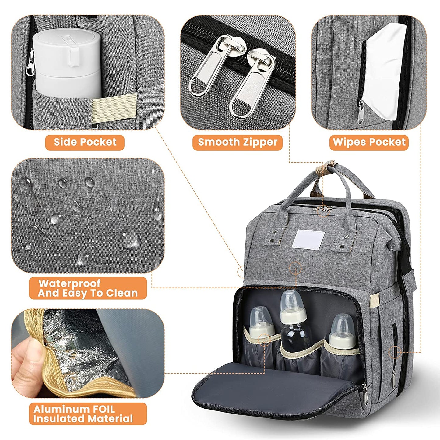 Sac à langer portatif | Berceau de voyage BabyNappy™ - Boudchou de maman