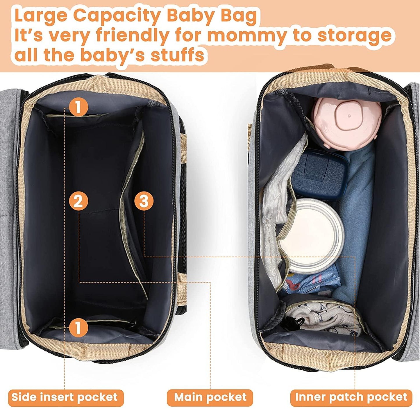 Sac à langer portatif | Berceau de voyage BabyNappy™ - Boudchou de maman