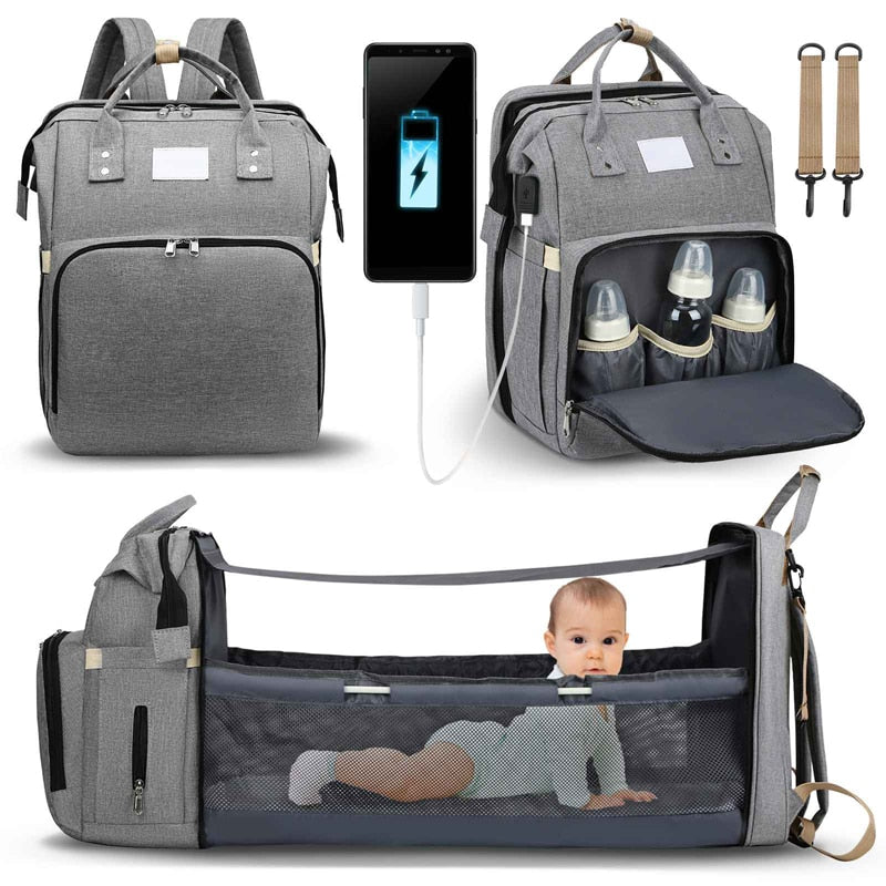 Sac à langer portatif | Berceau de voyage BabyNappy™ - Boudchou de maman