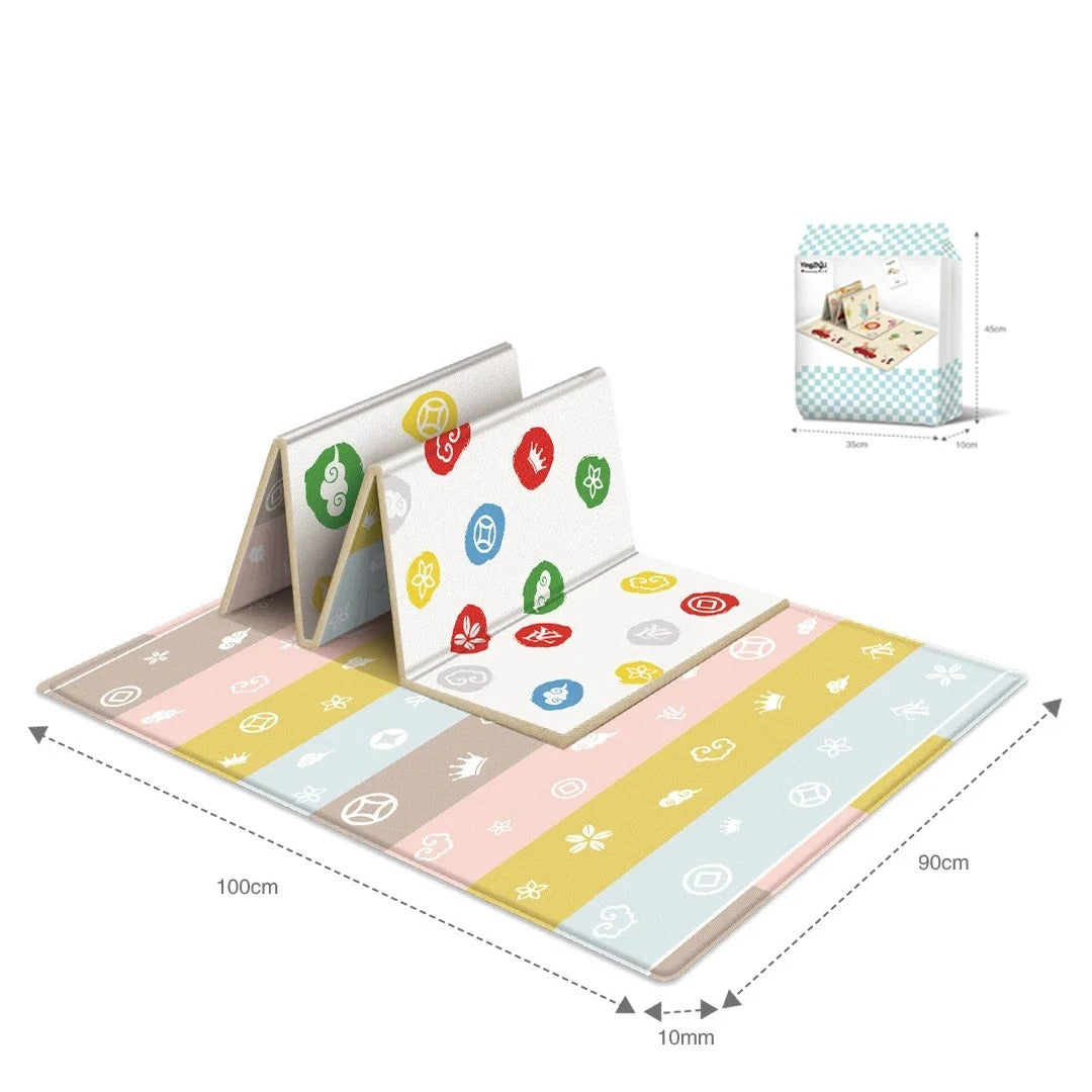 Tapis d'éveil bébé-Tapis de jeu pliable