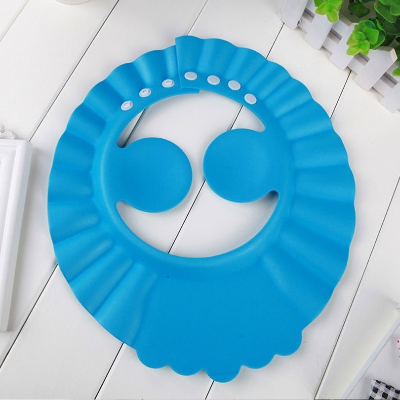 Visière chapeau pour douche bébé I ShampooCap™ - Boudchou de maman